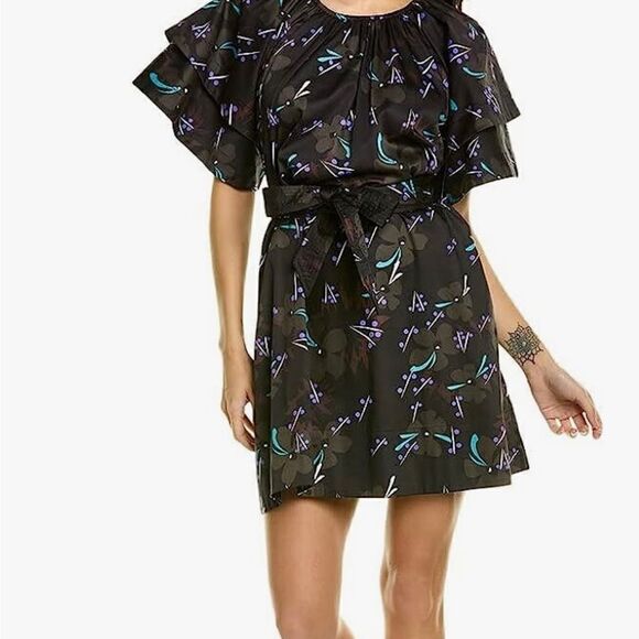 NWT Beautiful women’s Cynthia Rowley Flutter Sleeve Mini Dress. Size XS. - Picture 1 of 10